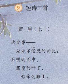 關(guān)于星星的短詩(shī)句