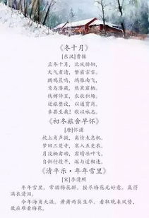描寫(xiě)冬景物的古詩(shī)句