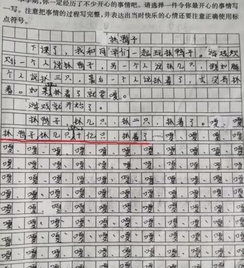 關(guān)于鴨的作文的開頭