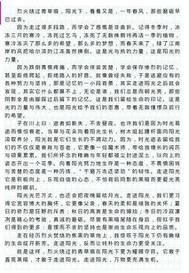 以走進(jìn)陽(yáng)光為開(kāi)頭的作文