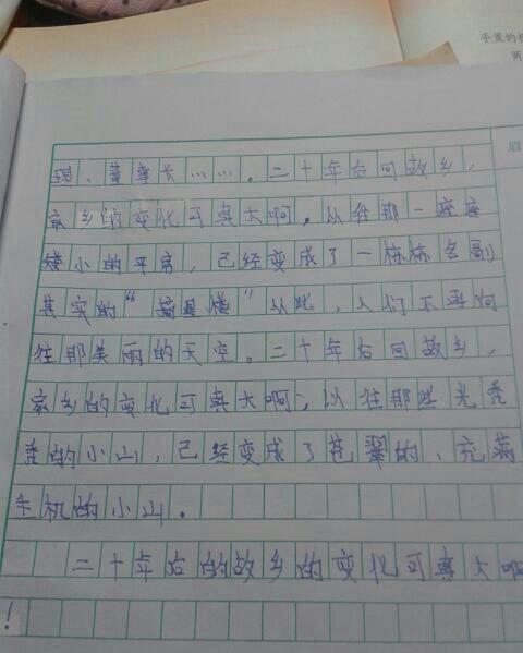關(guān)于家鄉(xiāng)環(huán)境變化的作文1000字作文開(kāi)頭