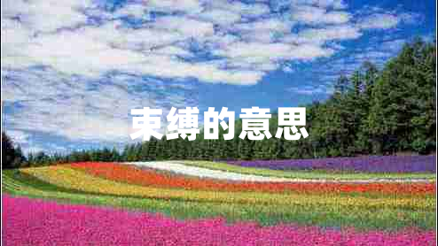 束縛的意思