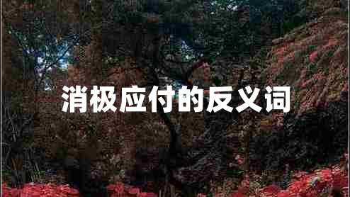 消極應付的反義詞