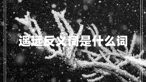 遙遠反義詞是什么詞