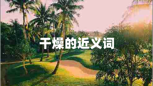 干燥的近義詞