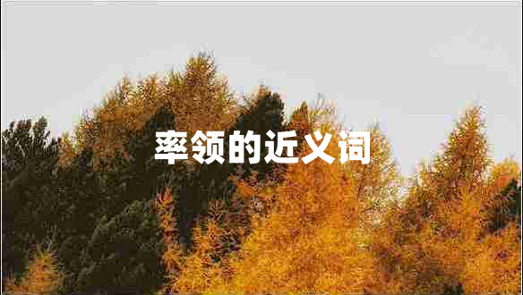 率領的近義詞