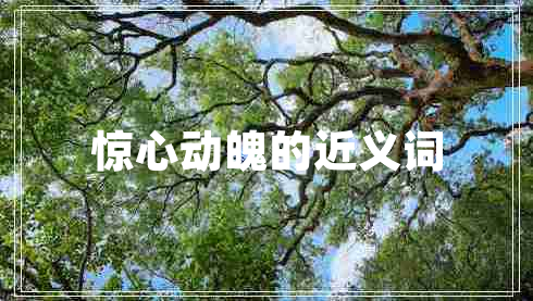 驚心動魄的近義詞