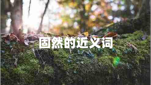固然的近義詞