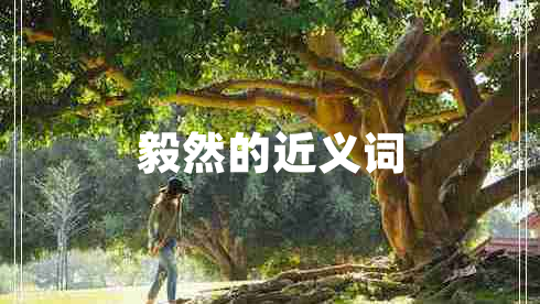 毅然的近義詞