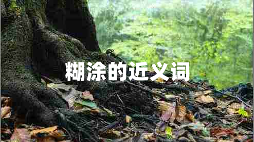 糊涂的近義詞