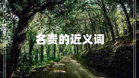 名貴的近義詞