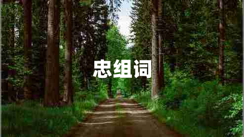 忠組詞