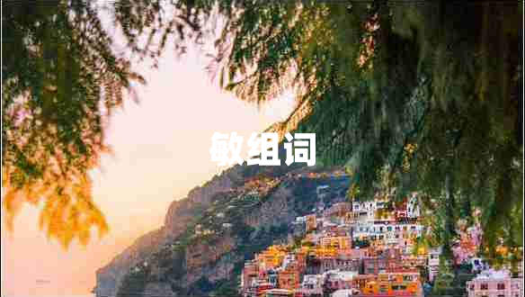 敏組詞
