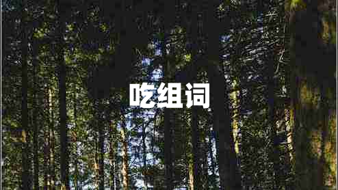 吃組詞