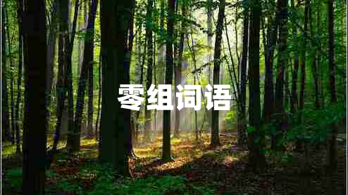 零組詞語(yǔ)