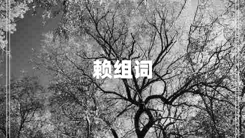 賴(lài)組詞