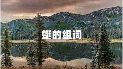 蜓的組詞