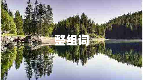 整組詞