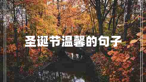 圣誕節溫馨的句子
