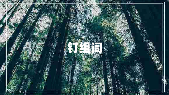 釘組詞