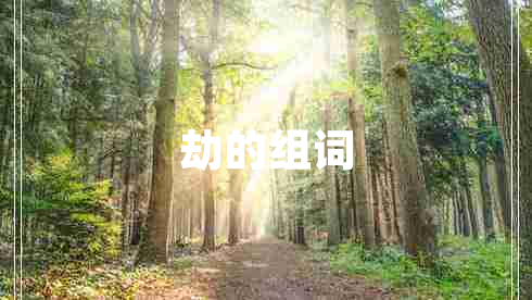 劫的組詞