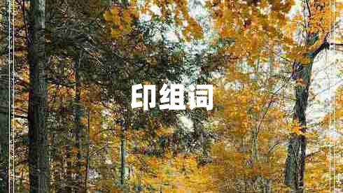 印組詞