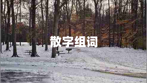 散字組詞