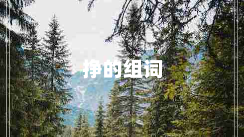 掙的組詞