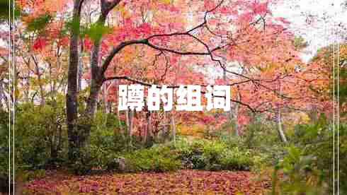 蹲的組詞