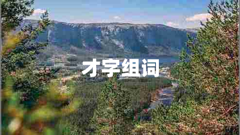 才字組詞