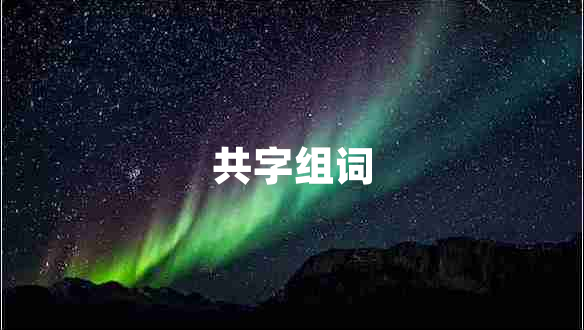 共字組詞