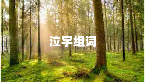 泣字組詞