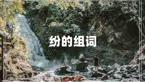 紛的組詞