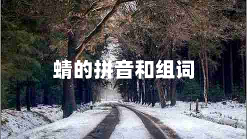 蜻的拼音和組詞
