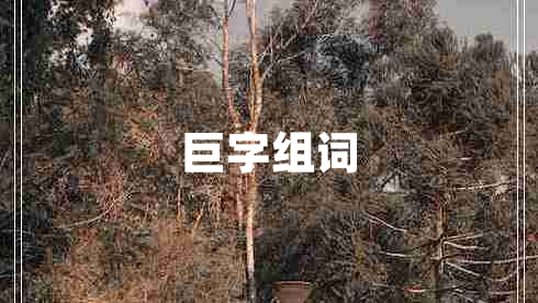 巨字組詞