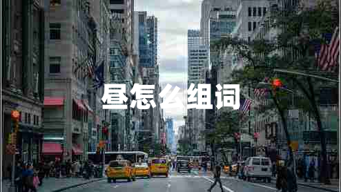 晝怎么組詞