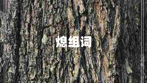 熄組詞