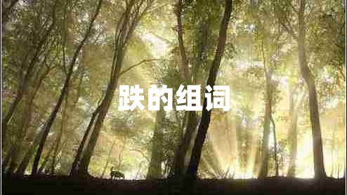 跌的組詞