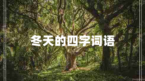 冬天的四字詞語(yǔ)