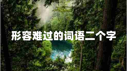 形容難過(guò)的詞語(yǔ)二個(gè)字