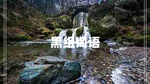 黑組詞語(yǔ)