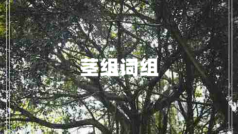 莖組詞組