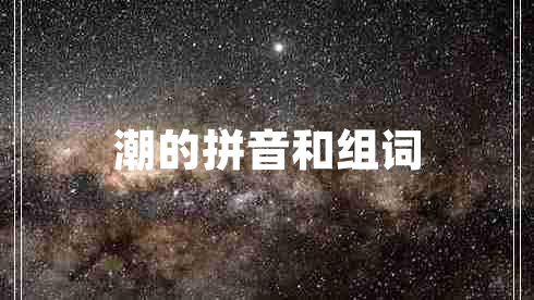 潮的拼音和組詞