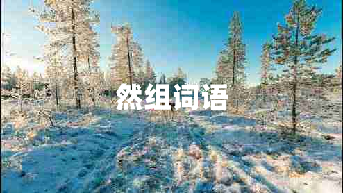 然組詞語(yǔ)