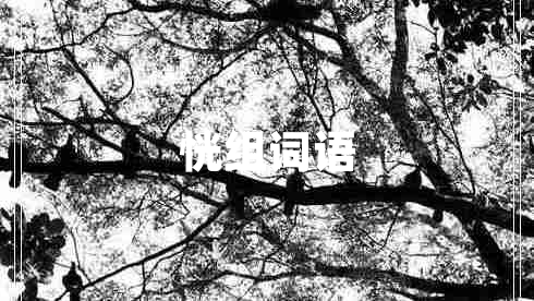 恍組詞語(yǔ)