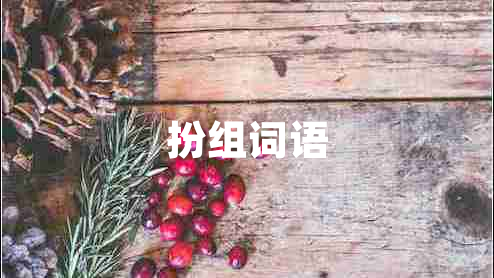 扮組詞語(yǔ)