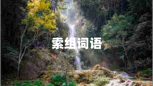 索組詞語(yǔ)