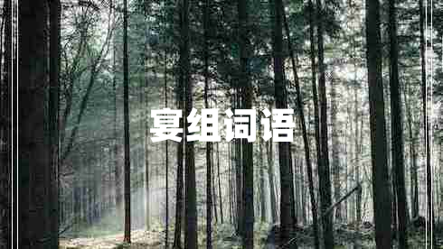 宴組詞語(yǔ)
