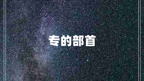 專(zhuān)的部首