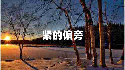 緊的偏旁